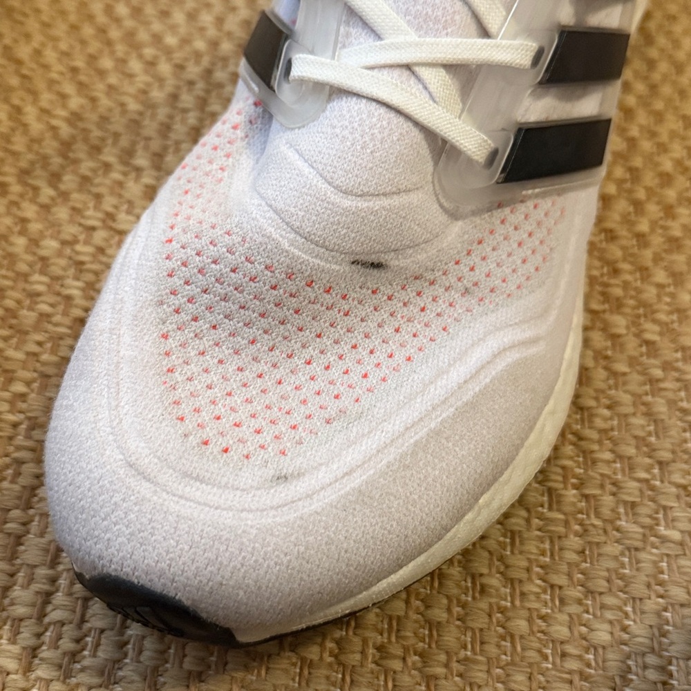 Adidas white, black and orange ultraboost sneaker - Picture 2 of 10